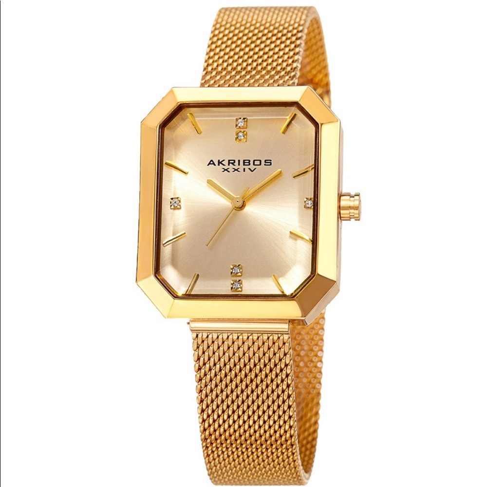 Akribos XXIV Mesh Bracelet Watch